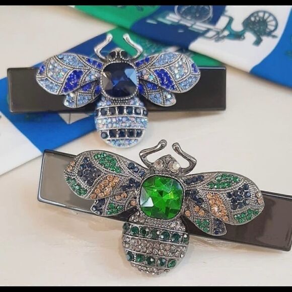 Hair Pin Bee with Rhinestone Top quality main image 7